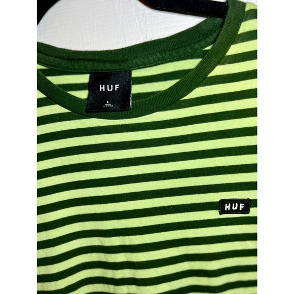 Huf Green Stripe Shirt - Picture 3 of 4